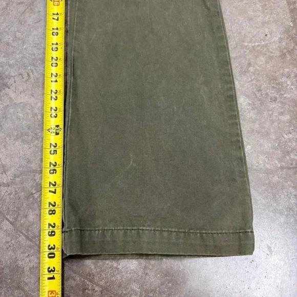 Jordache Green Military Inspired Y2K Flared Pants Size 11/12 - Picture 6 of 7